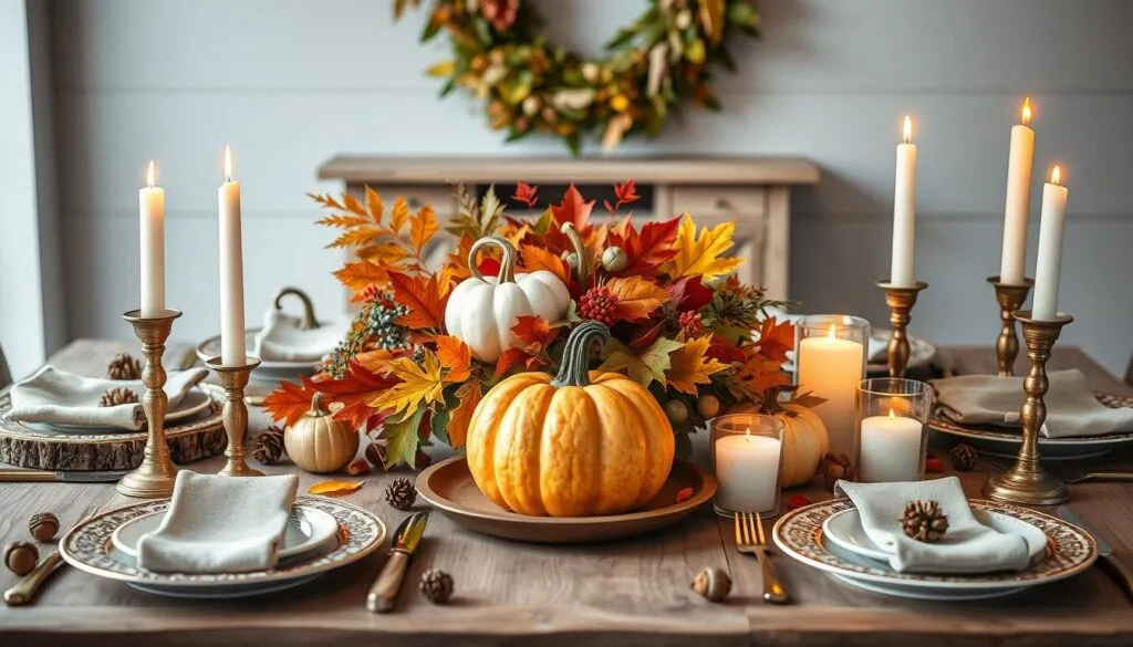 DIY Thanksgiving table decor ideas 
