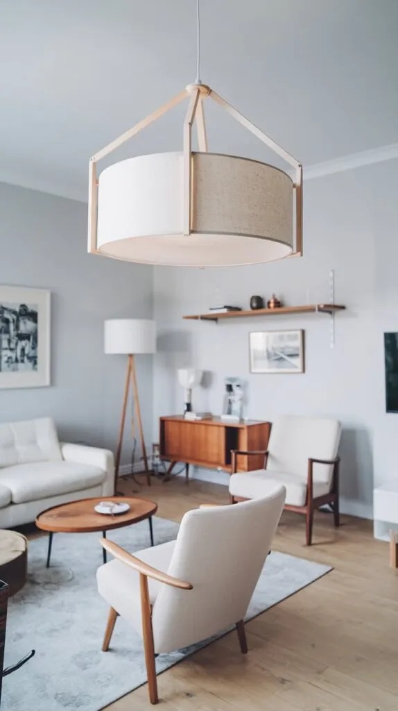  Scandinavian lighting in a living room 