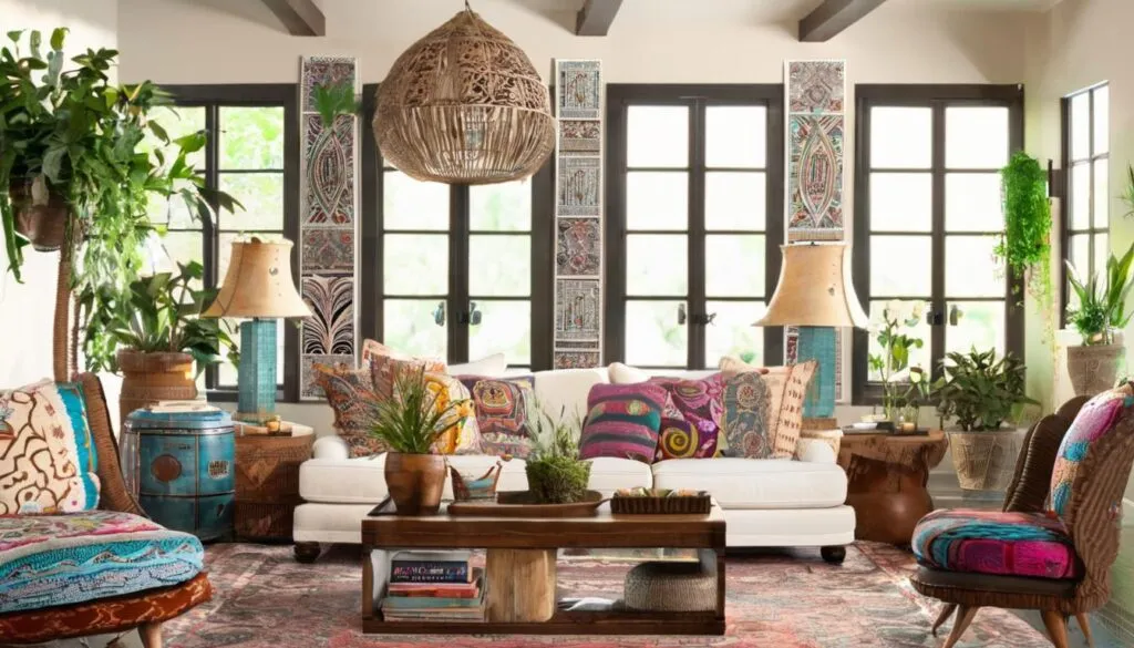 Boho living room decor 