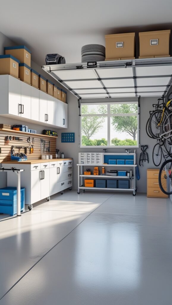 organized garage layout ideas 