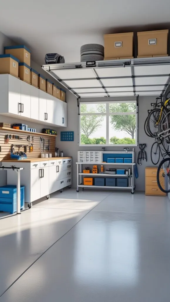 organized garage layout ideas 