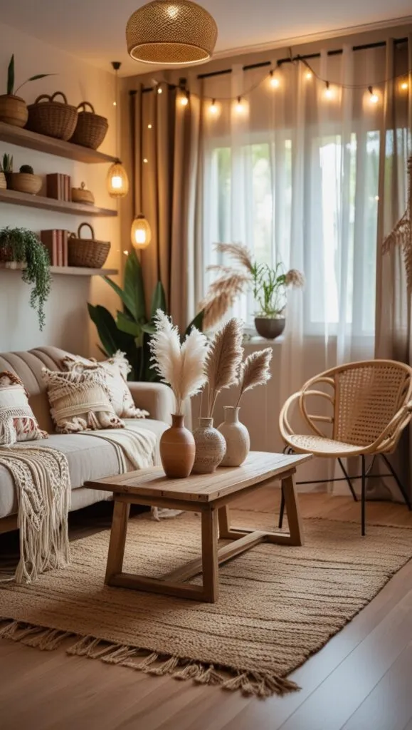 Boho Living Room Idea 