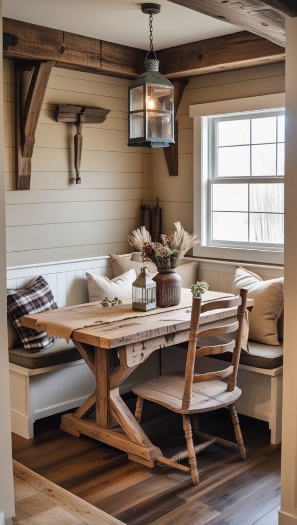 Rustic Corner Dining Nook 