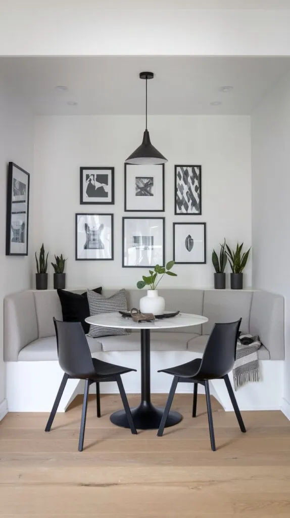 Modern Corner Dining Nook 