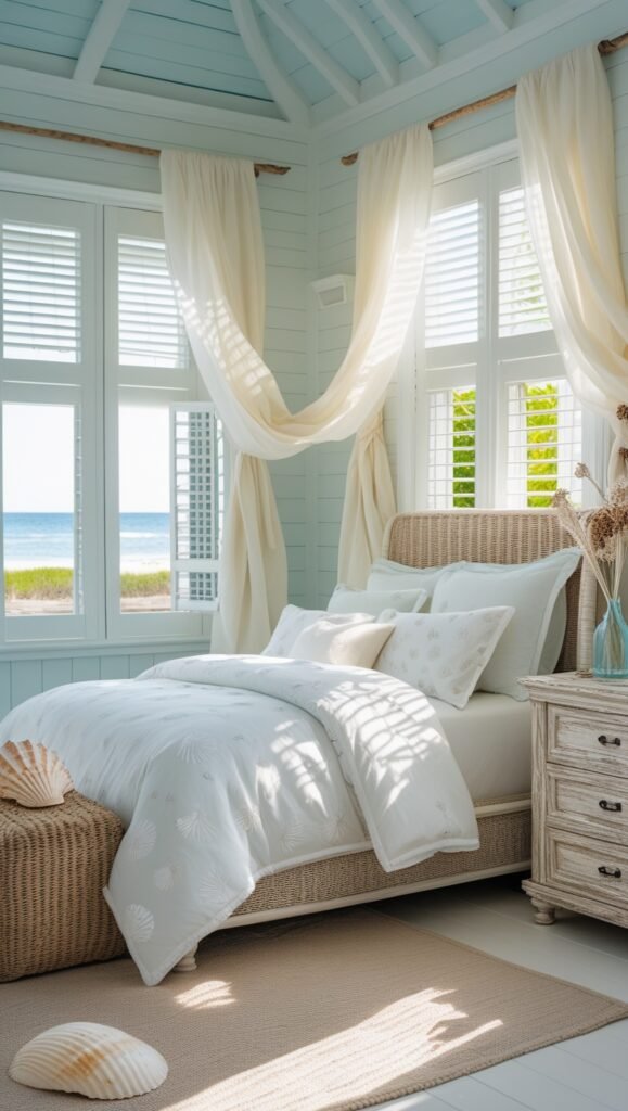 blue coastal bedroom ideas 