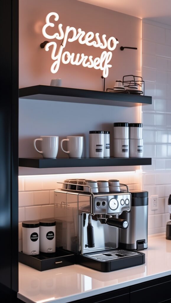 Modern DIY Coffee bar idea