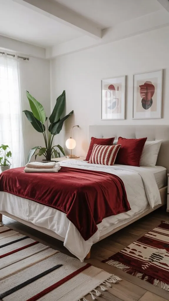 Cherry coded red bedroom ideas