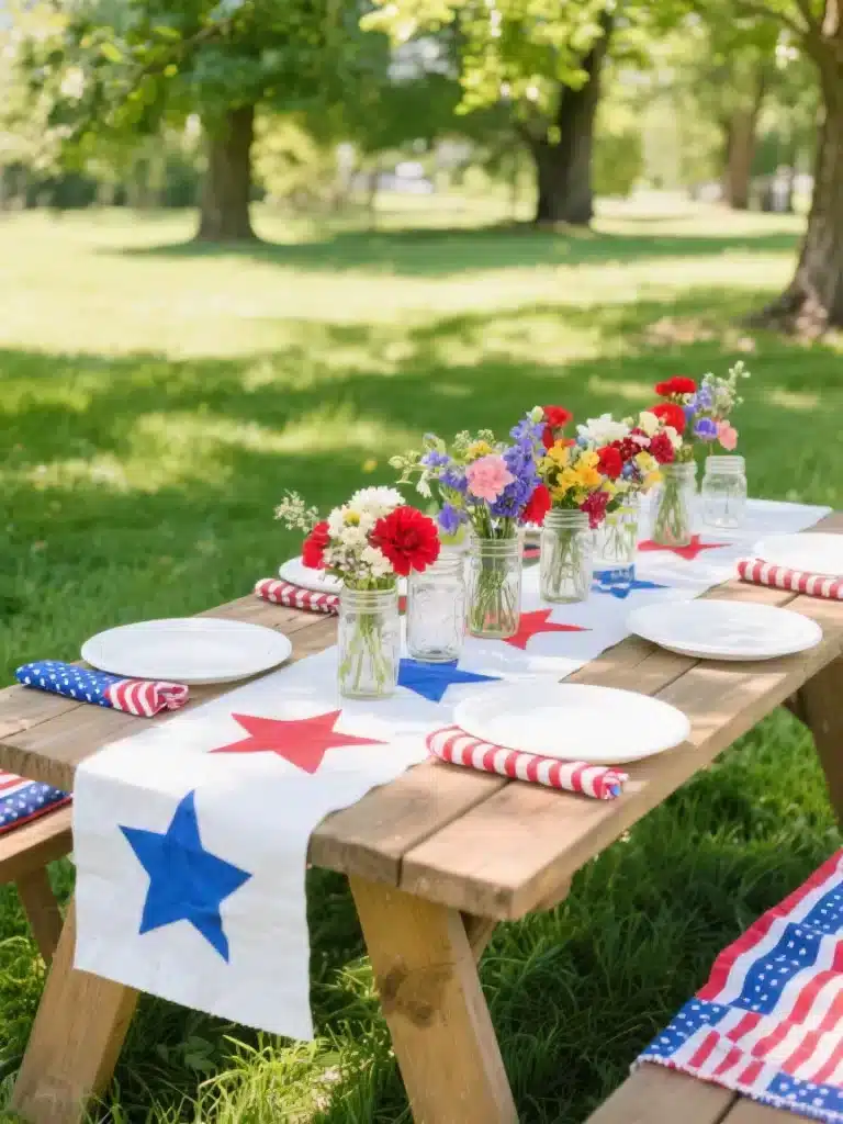 DIY Fourth of July Tablescape Ideas 